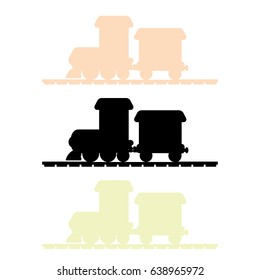 Train Silhouette vector
