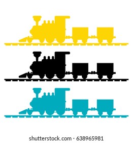 Train Silhouette vector
