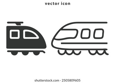 Train silhouette vector illustration art design logo icon. Simple flat graphic icon