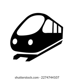 train simple icon illustration on white background..eps