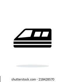 Train simple icon on white background. Vector illustration.