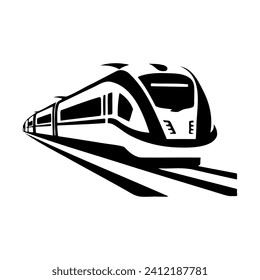 Train Simple Logo Vector Illustration EPS10