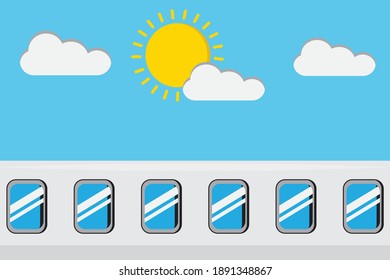 
train sky day design sun web vector  time cloud object 