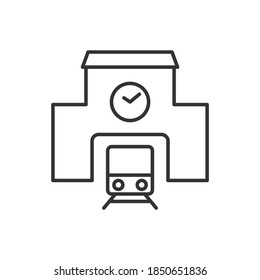train station icon vector illustration