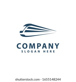 Train station logo template vector illustration design