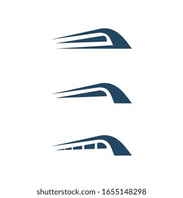 Train station logo template vector illustration design