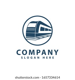 Train station logo template vector illustration design