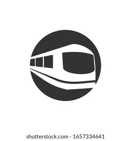 Train station logo template vector illustration design