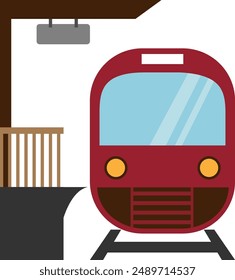 train station on a white background