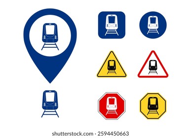 train station pin for direction,navigation and signs