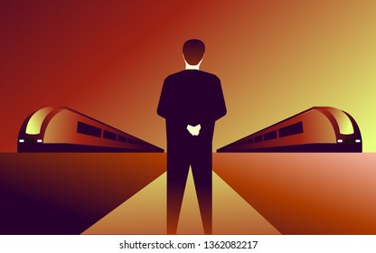 train, station, road, power, speed, achievement, illustration, vector, gradient fill
