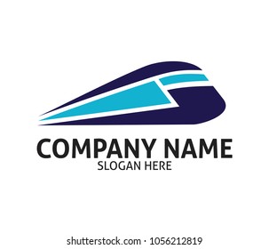 train and subway transportation vector icon logo design template
