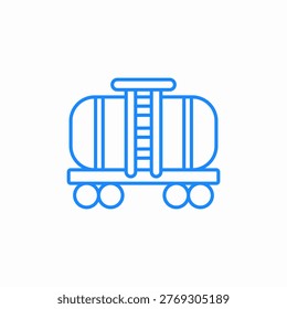 train tanker icon sign vector