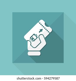 Train ticket icon