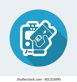 Train ticket icon