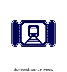 Train Ticket icon design logo vector template, Icon Symbol, Creative design concept