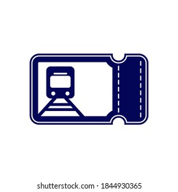 Train Ticket icon design logo vector template, Icon Symbol, Creative design concept
