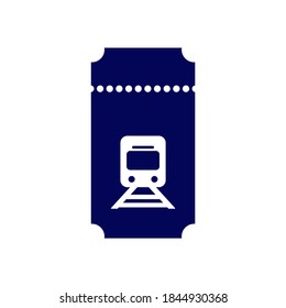 Plantilla vectorial del logotipo de diseño del icono del Ticket del tren, Símbolo del icono, concepto de diseño creativo