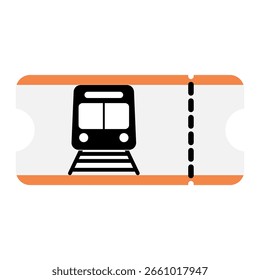 Icono de billete de tren. Billete de tren con un símbolo de tren. Representando el viaje aéreo
