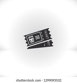  train ticket , icon. Vector  Eps 10 