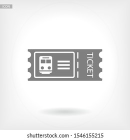 train ticket , icon. Vector Eps 10 . Lorem Ipsum Flat Design
