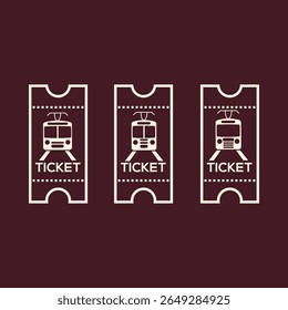 Passagem de trem vetor moderno design de arte aplicativo surpreendente ilustração útil colorida.eps