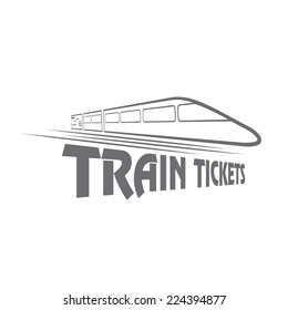 train tickets vector design template