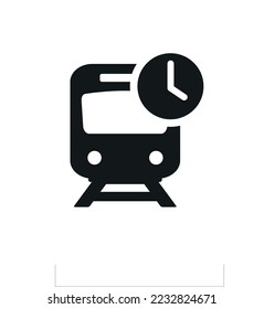 Train time schedule. Illustration vector