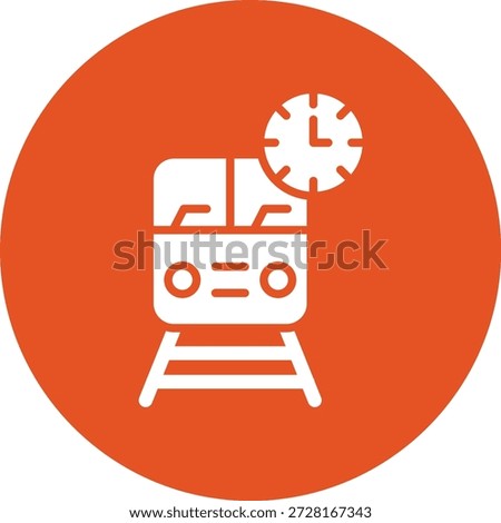Train time Vector Icon Design Illustration