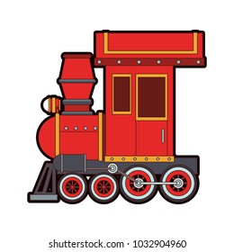 Train toy cartoon