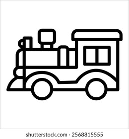 Train Toy Icon Element For Design