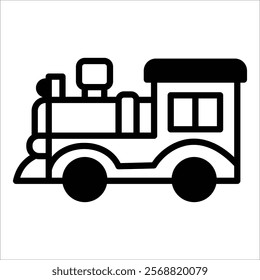 Train Toy Icon Element For Design