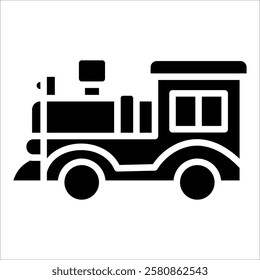 Train Toy Icon Element For Design