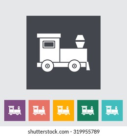 Train toy icon. Flat vector related icon for web and mobile applications. It can be used as - logo, pictogram, icon, infographic element. Vector Illustration.