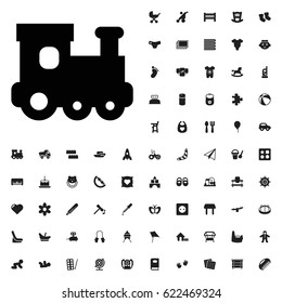 Train toy icon illustration isolated vector sign symbol. baby icons vector set. on white background