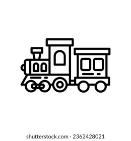 Train toy icon in vector. Illustration