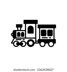 Train toy icon in vector. Illustration