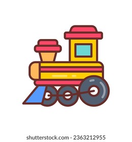 Icono del Juguete de Tren en vector. Ilustración