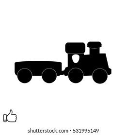 train toy, icon, vector illustration EPS 10