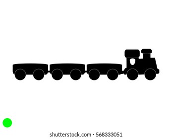 train, toy, icon, vector illustration eps10