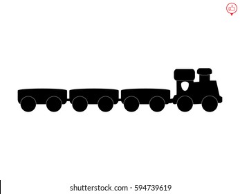 train, toy, icon, vector illustration eps10