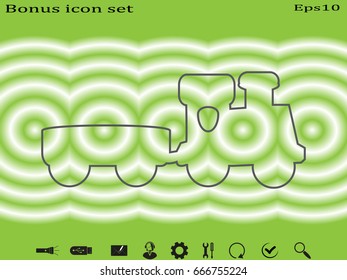 train, toy, icon, vector illustration eps10