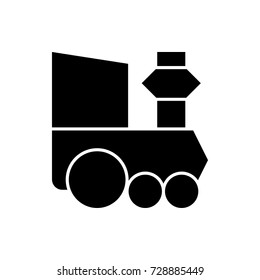 train toy icon vector isolated on white background