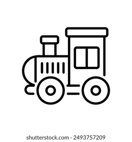 Train Toy icon vector stock illustration