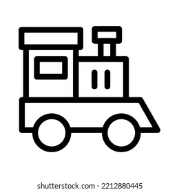 train toy line icon illustration vector graphic