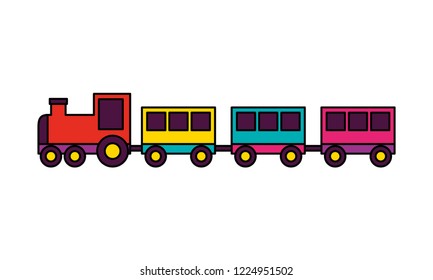 train toy on white background