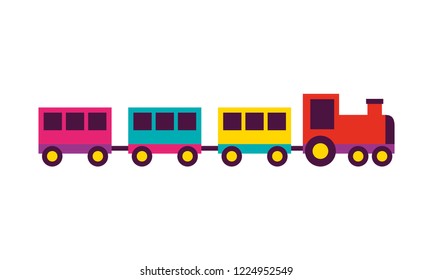 train toy on white background