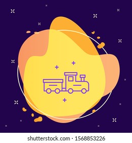 train, toy, vector, icon. Illustration isolated vector sign symbol - Baby and baby toys outline vector icon