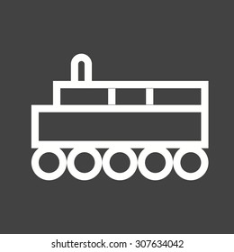 Train, toy, wood icon vector image.Can also be used for toy and games. Suitable for mobile apps, web apps and print media.