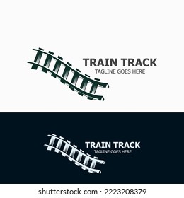 Logo für Zugspur Design Bahntransport-Vorlage Symbol